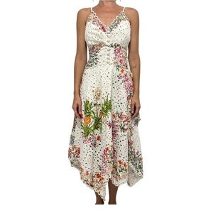Farm Rio Delicate Forest Scarves Midi Dress